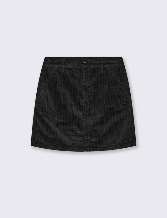 Gonna mini a vita alta elegante e trendy - Nero