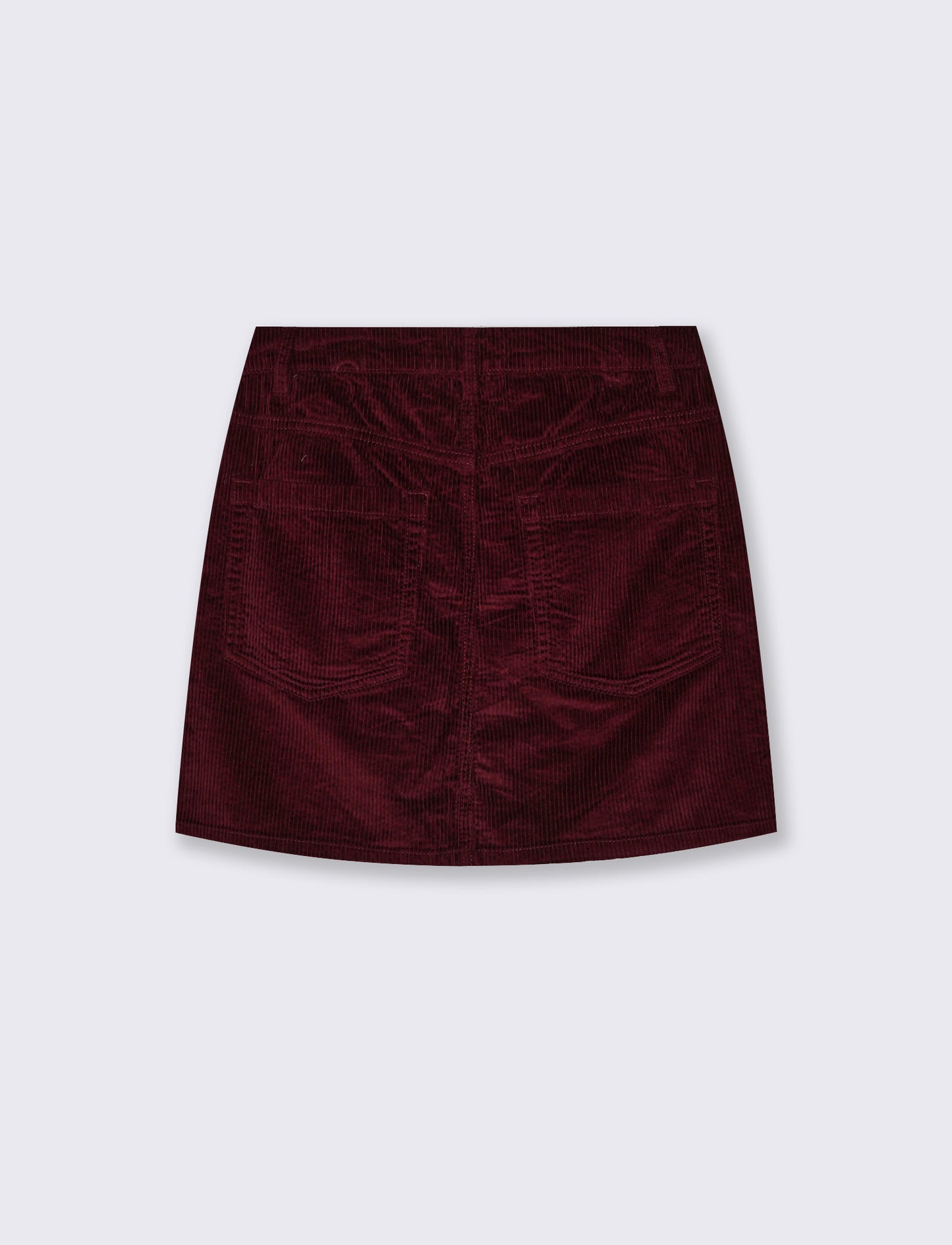 Elegant and trendy high-waisted mini skirt - Red