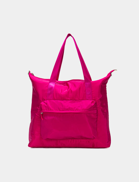 Sporty Chic Women's Tote 44x44 Dimensions - Fuxia