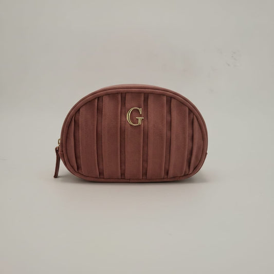 Necessaire in velluto con lettera - Var 4
