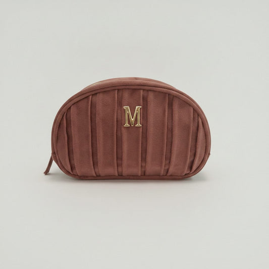 Necessaire in velluto con lettera - Var 5