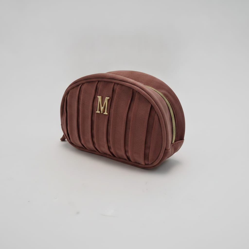 Necessaire in velluto con lettera - Var 5