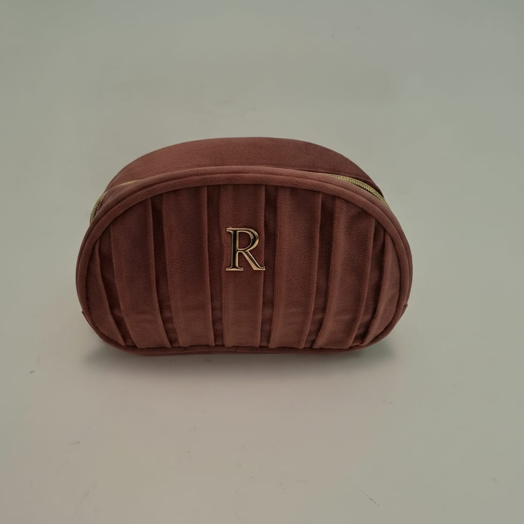 Necessaire in velluto con lettera - Var 6