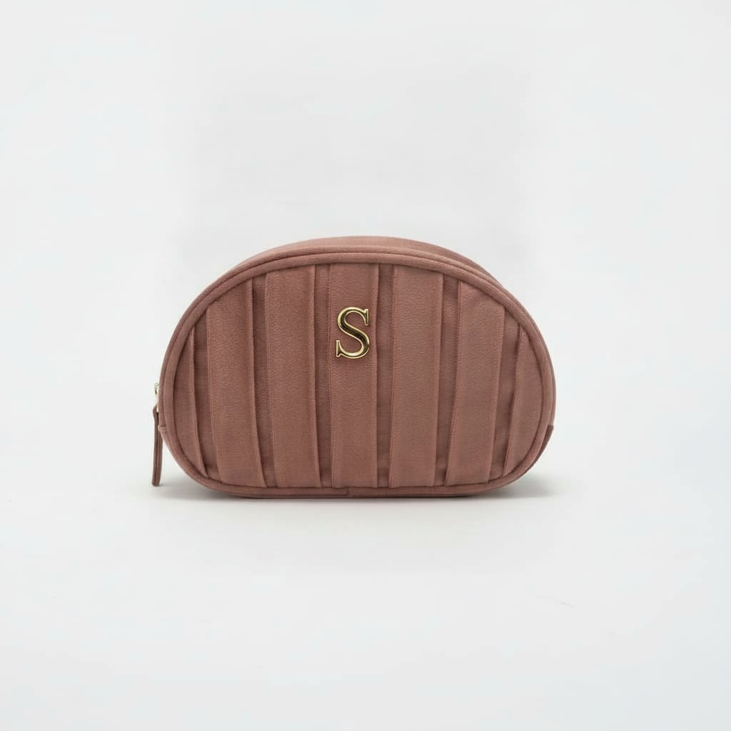 Necessaire in velluto con lettera - Var 7