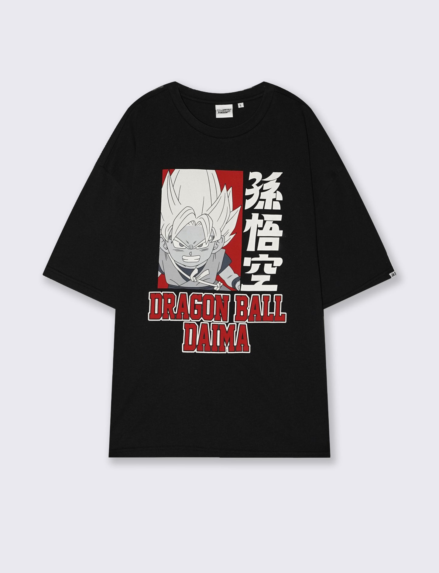 T-shirt Dragon Ball uomo girocollo boxy fit - Nero