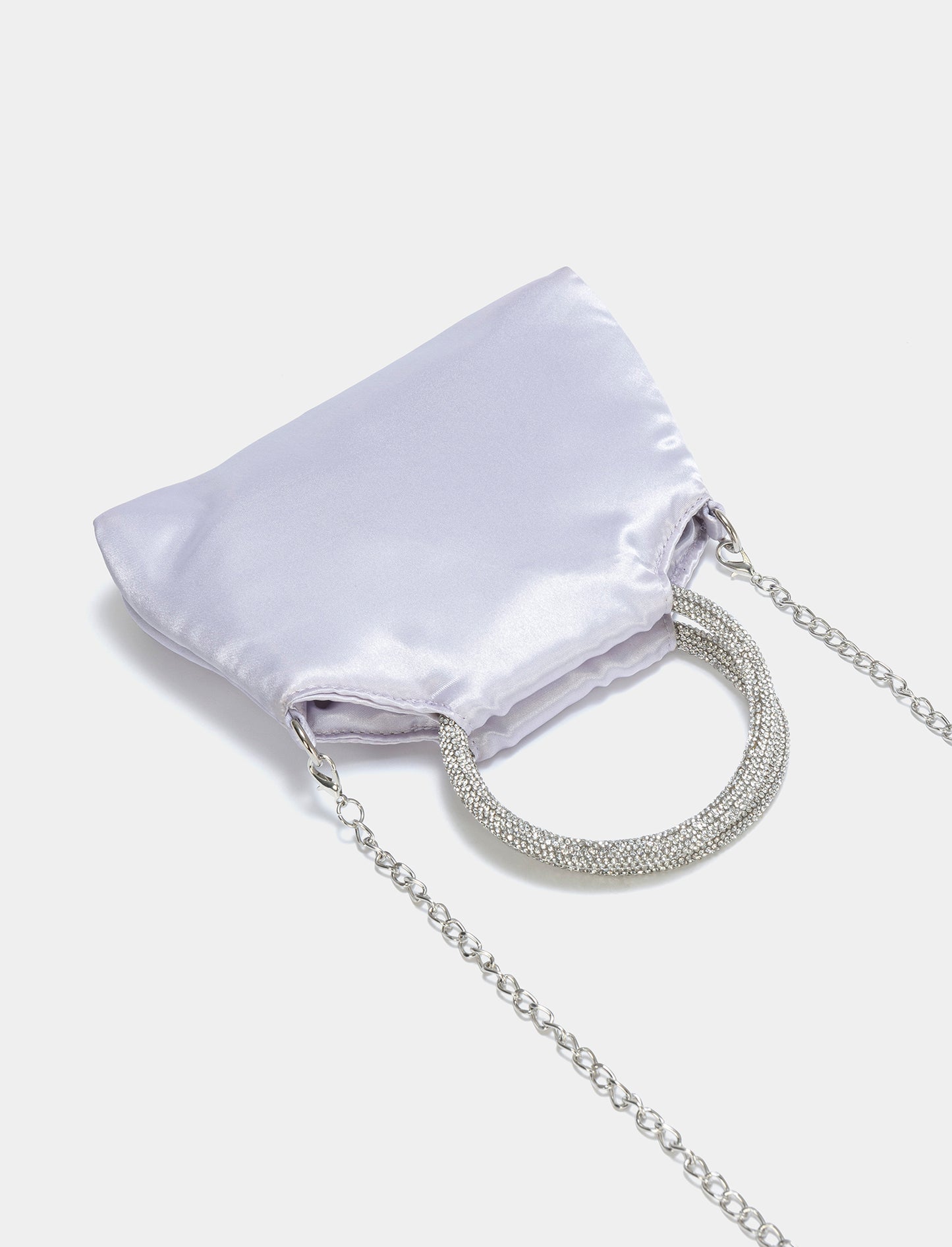 Borsa da donna con manico tubolare - Lilla