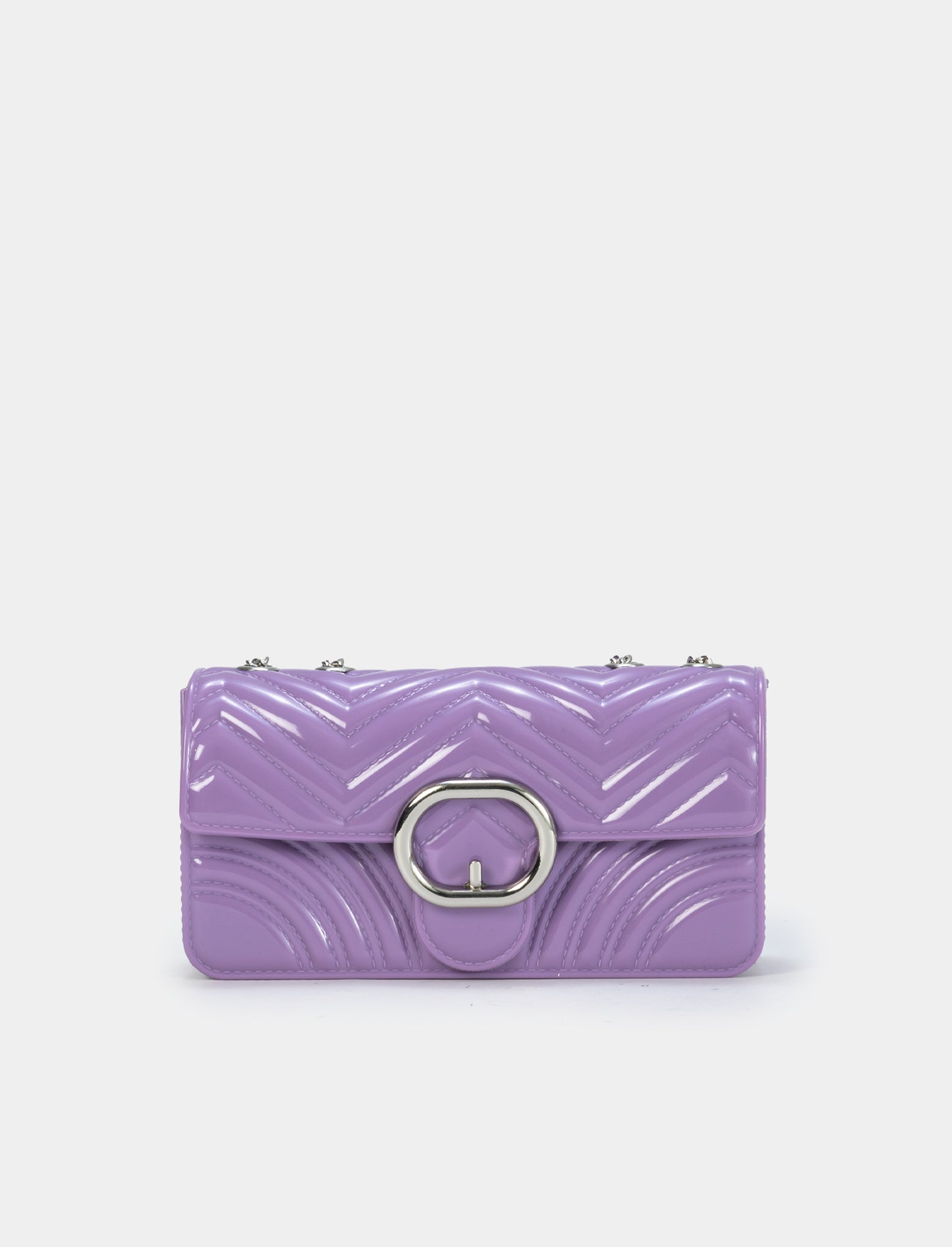 Borsa da donna con stampa trapuntata - Viola