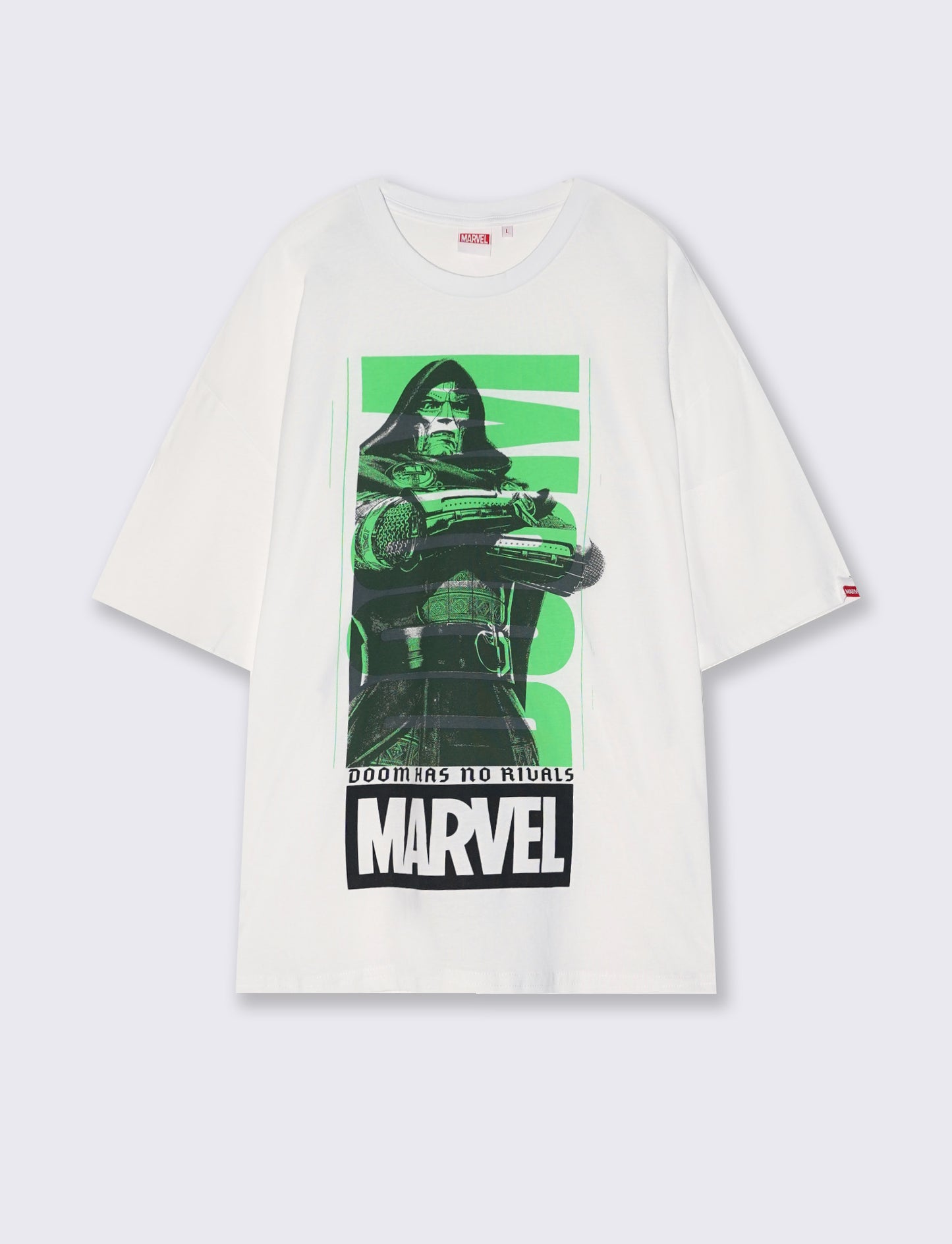 T-shirt Marvel uomo girocollo boxy fit - Bianco