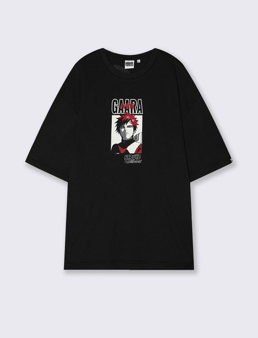 T-SHIRT STAMPA NARUTO - Nero