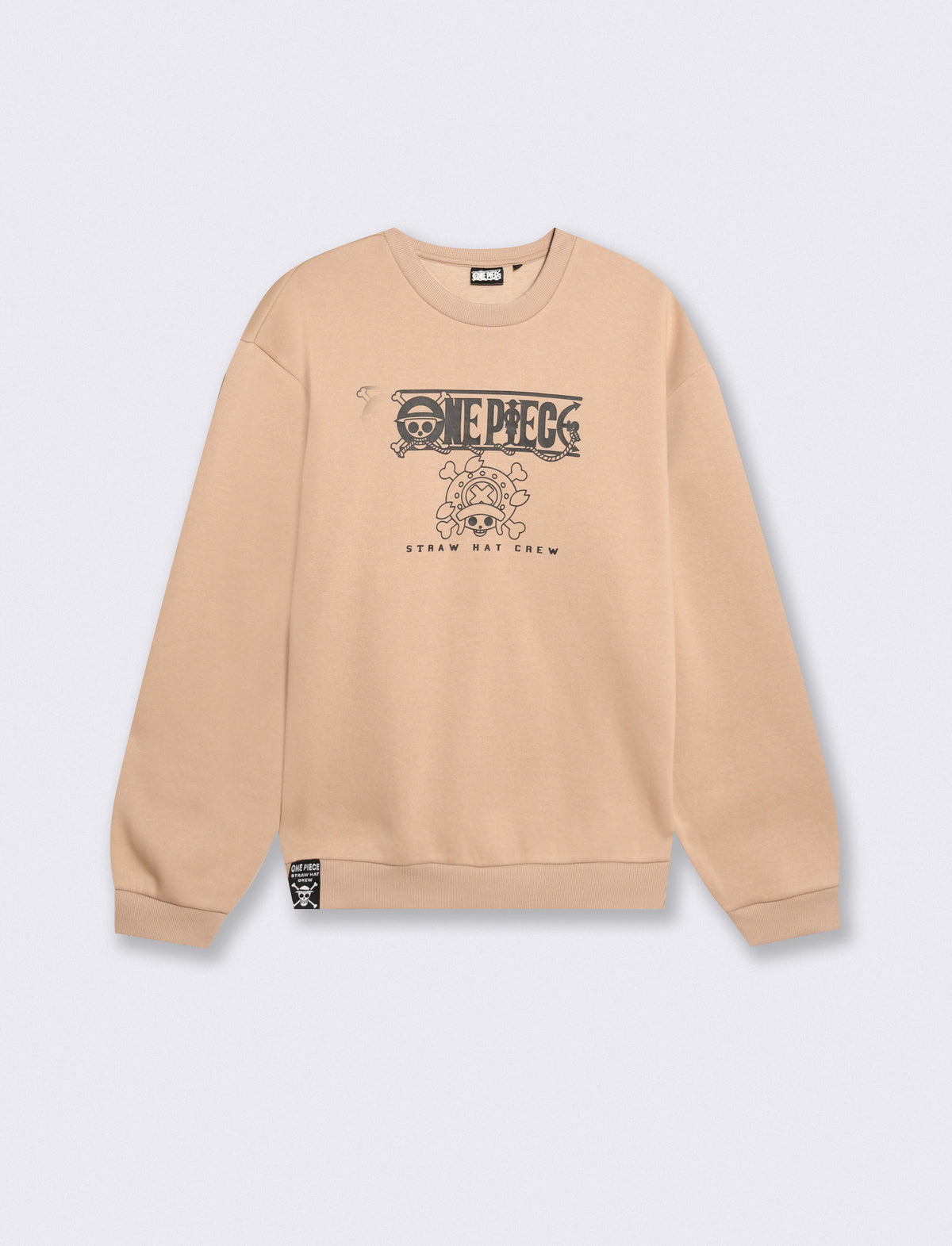 Felpa girocollo One Piece boxy fit - Beige