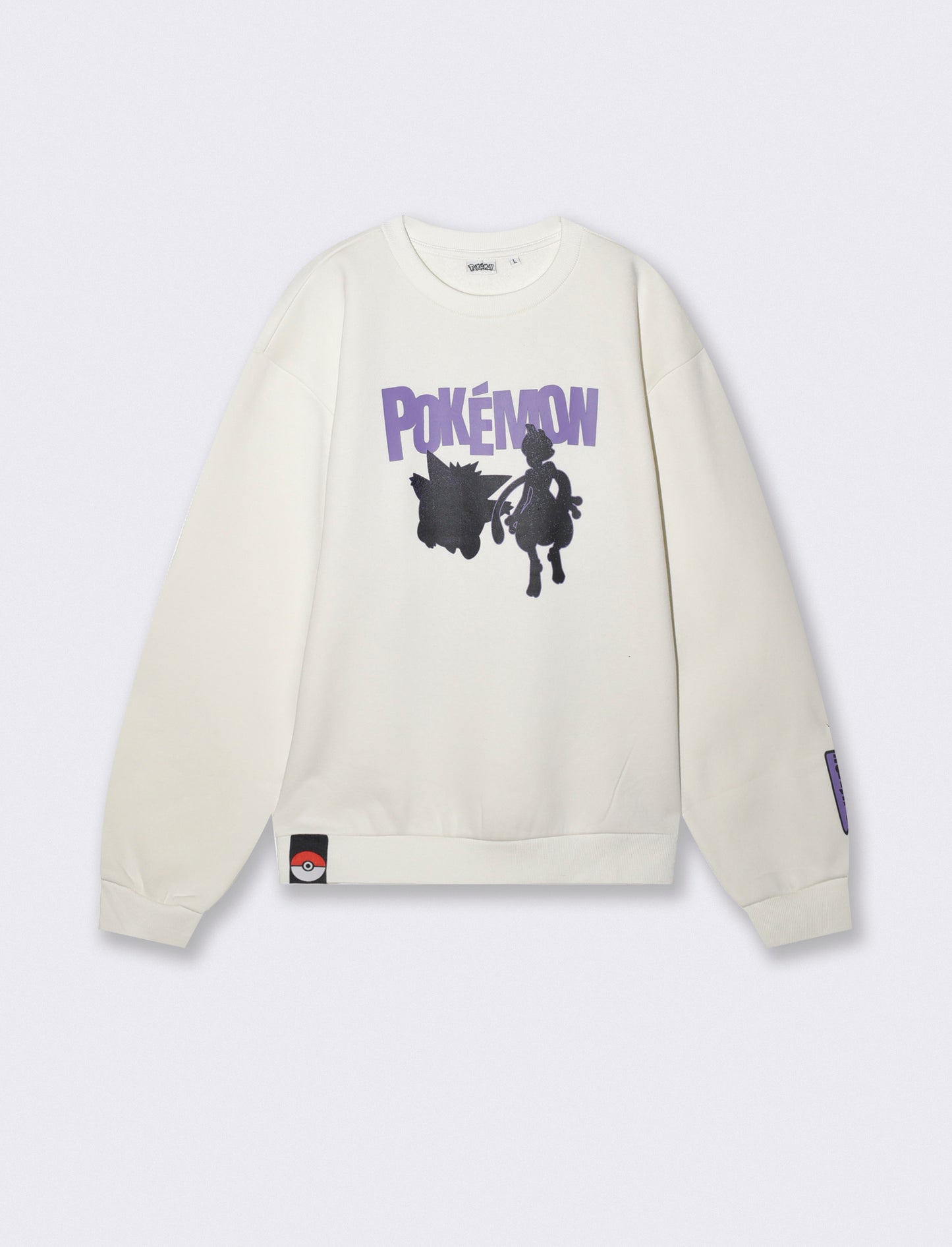 Felpa Pokemon girocollo boxy fit uomo - Bianco