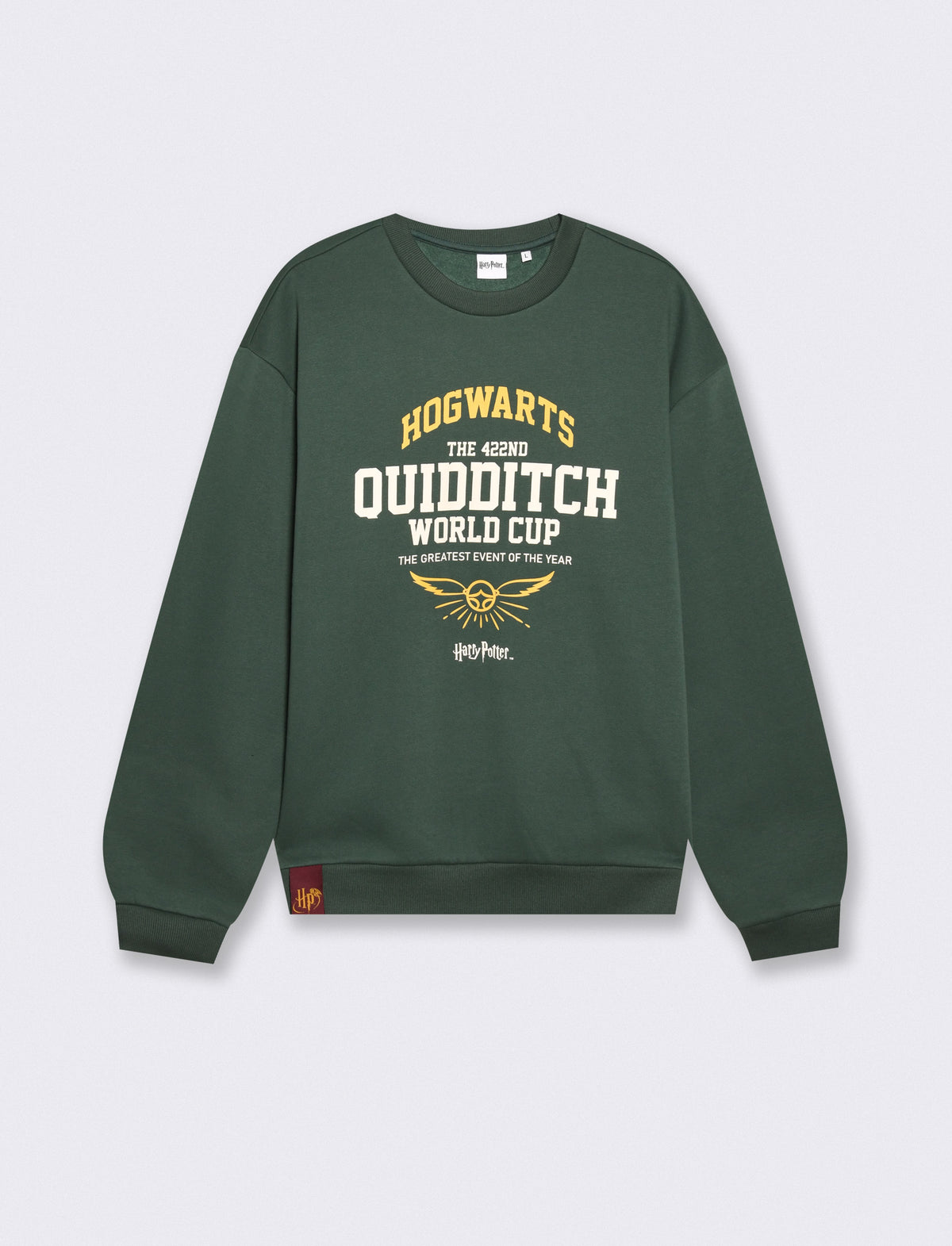 Harry Potter Crew Neck Sweatshirt for Men Boxy Fit - Green