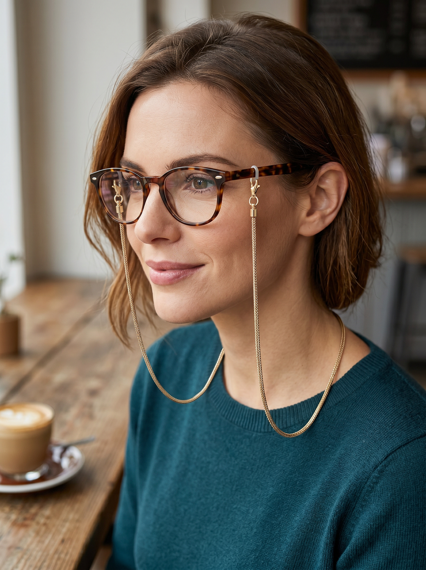 Micro-mesh phone holder strap - Gold