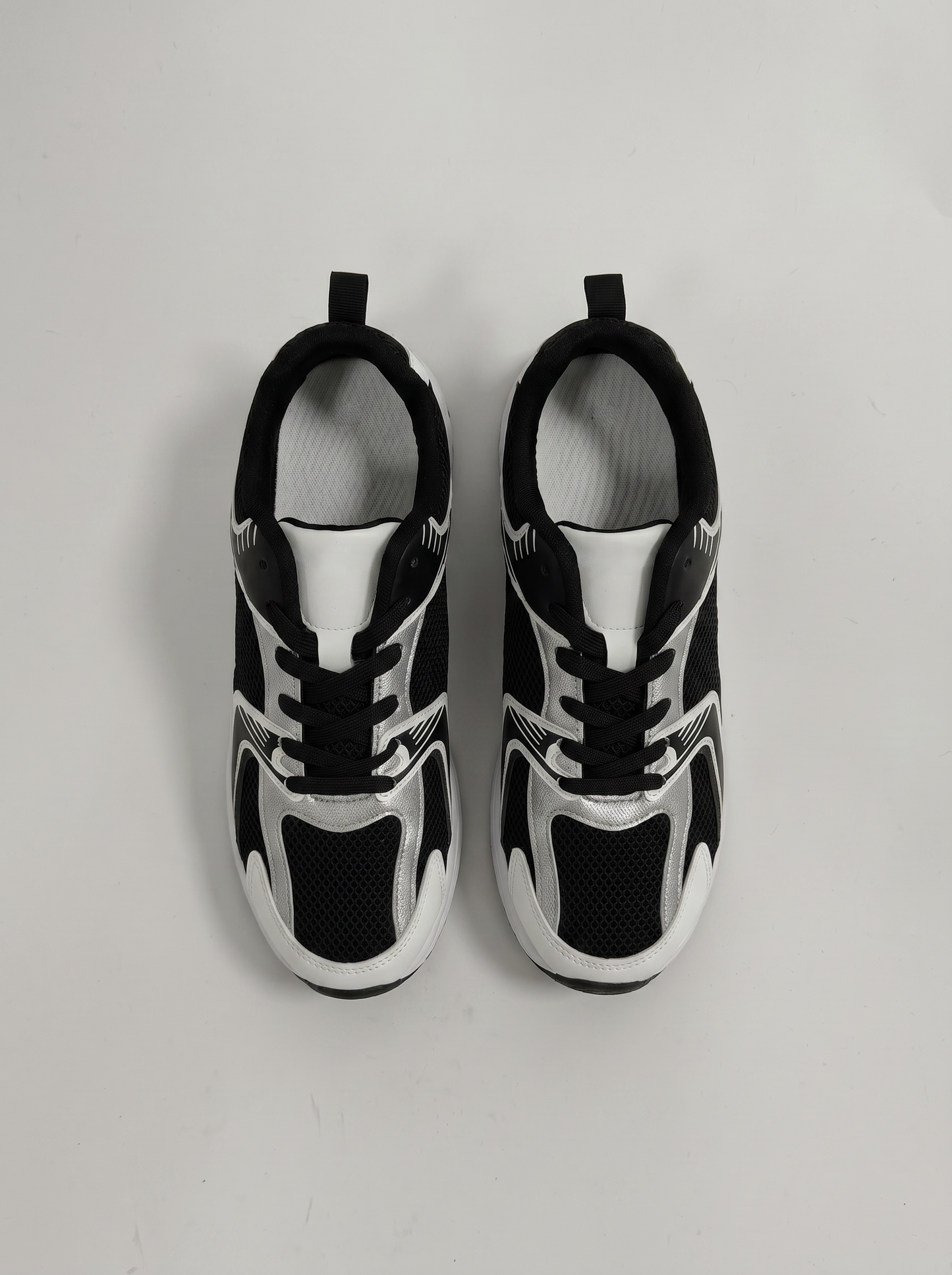 Sneakers in tessuto tecnico a contrasto - Nero