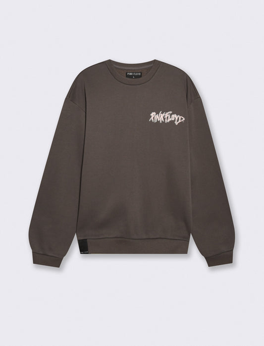 Felpa girocollo Pink Floyd uomo boxy fit - Grigio piombo