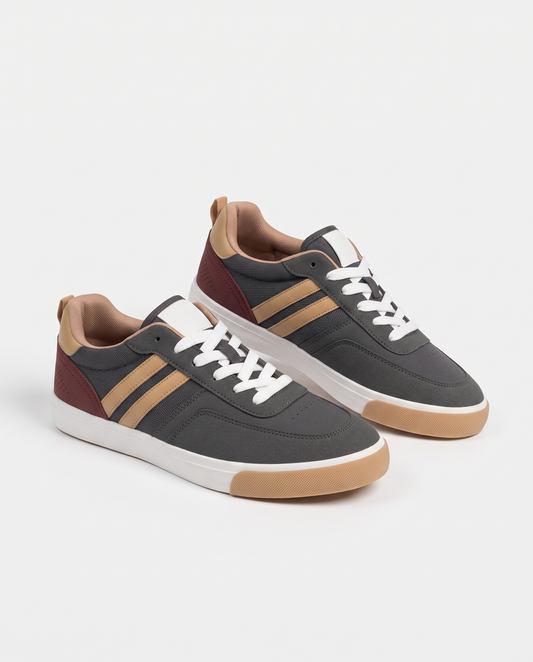 Bicolor men's sneakers in gray and multicolor - Grey