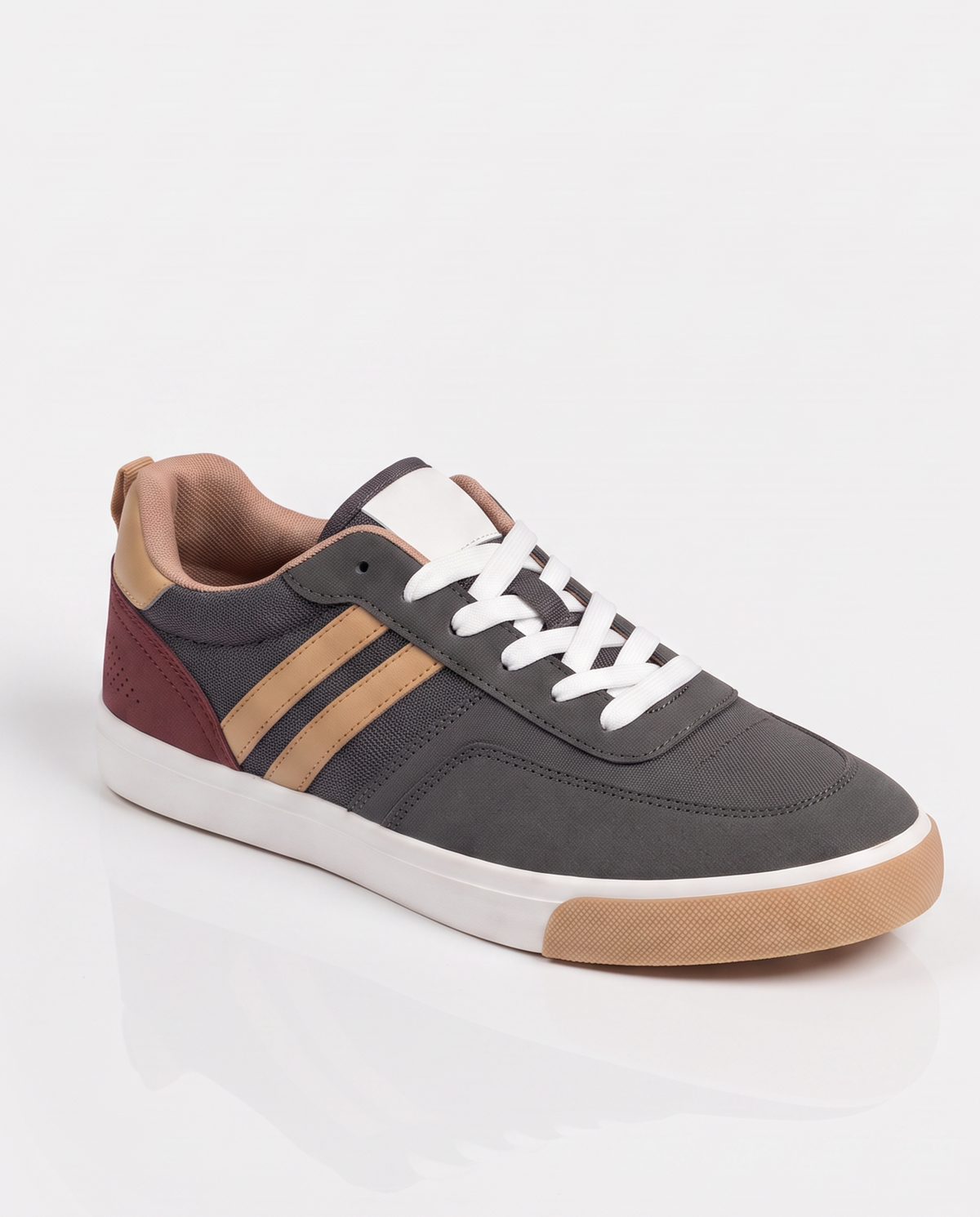 Bicolor men's sneakers in gray and multicolor - Grey