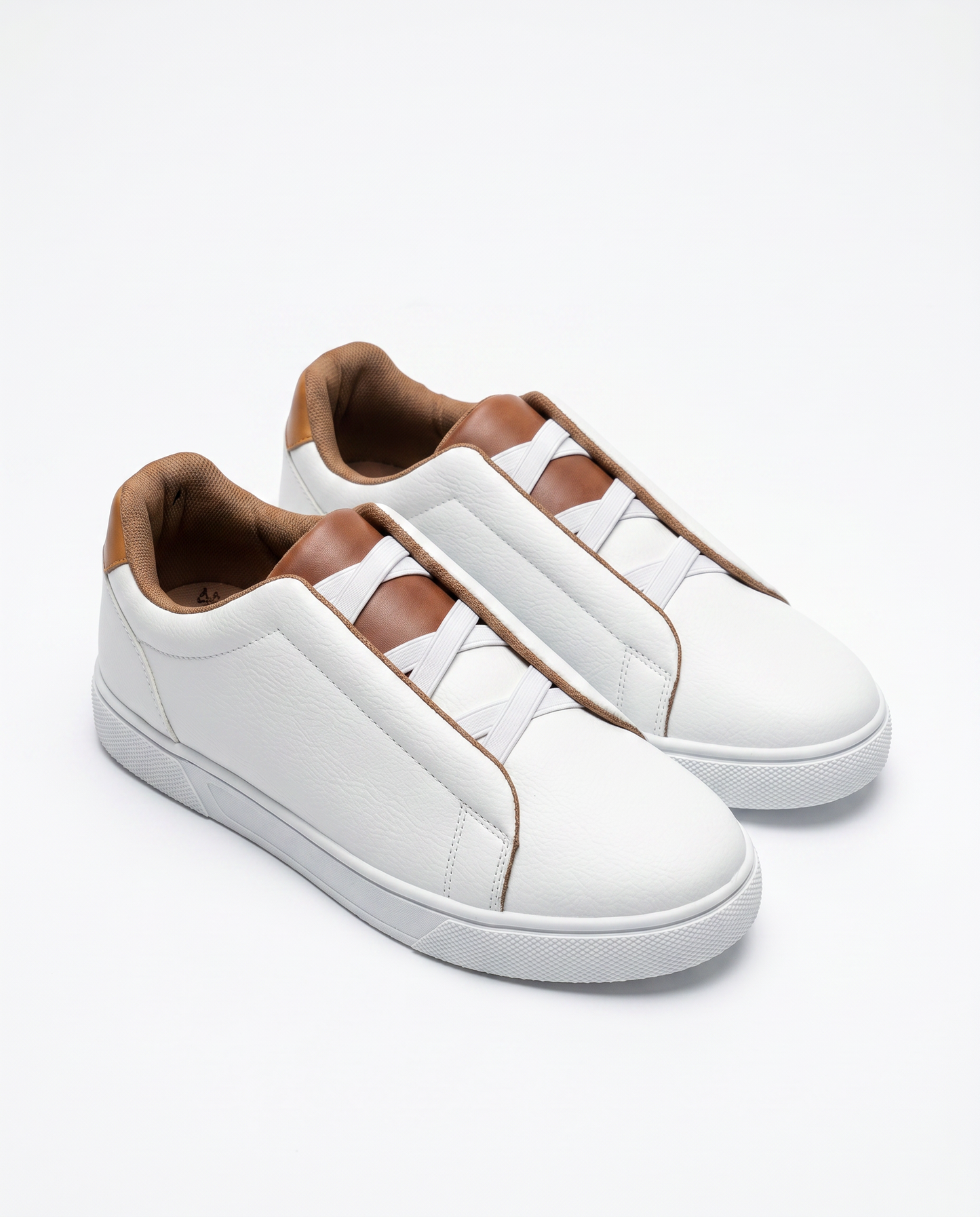 Sneakers monocolore da uomo senza lacci - Nero