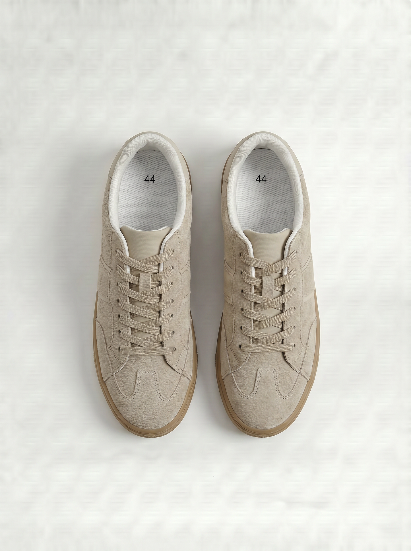 Sneakers beige effetto scamosciato uomo - Beige