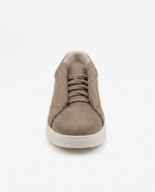Sneakers con allacciatura nascosta uomo - Grigio tortora
