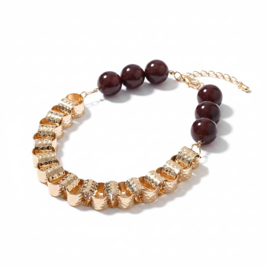 Collana: Tubettoni e Palline - Oro