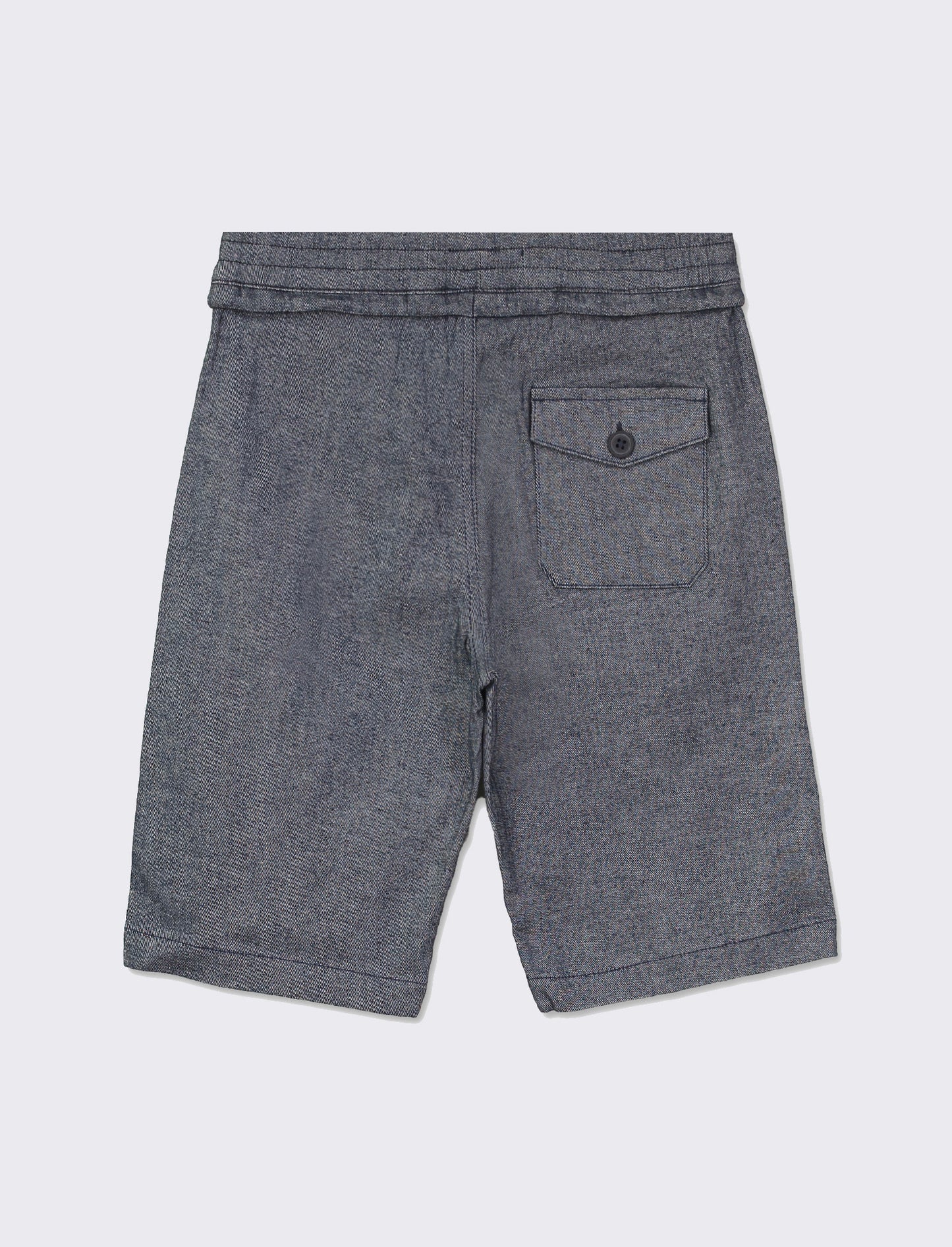 Bermuda in twill in misto lino da bambino - Blu
