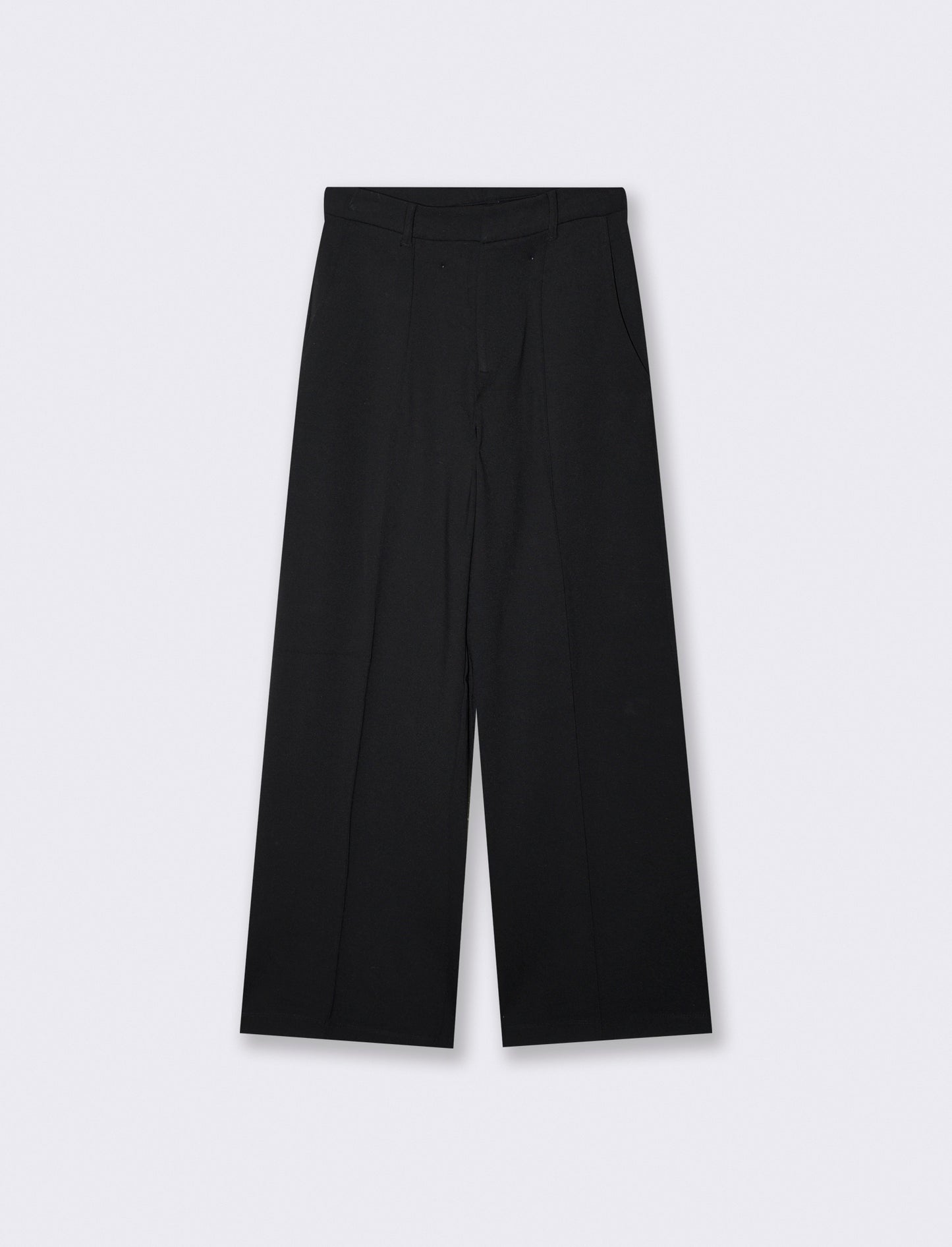 Pantalone wide leg high waist classico - Nero