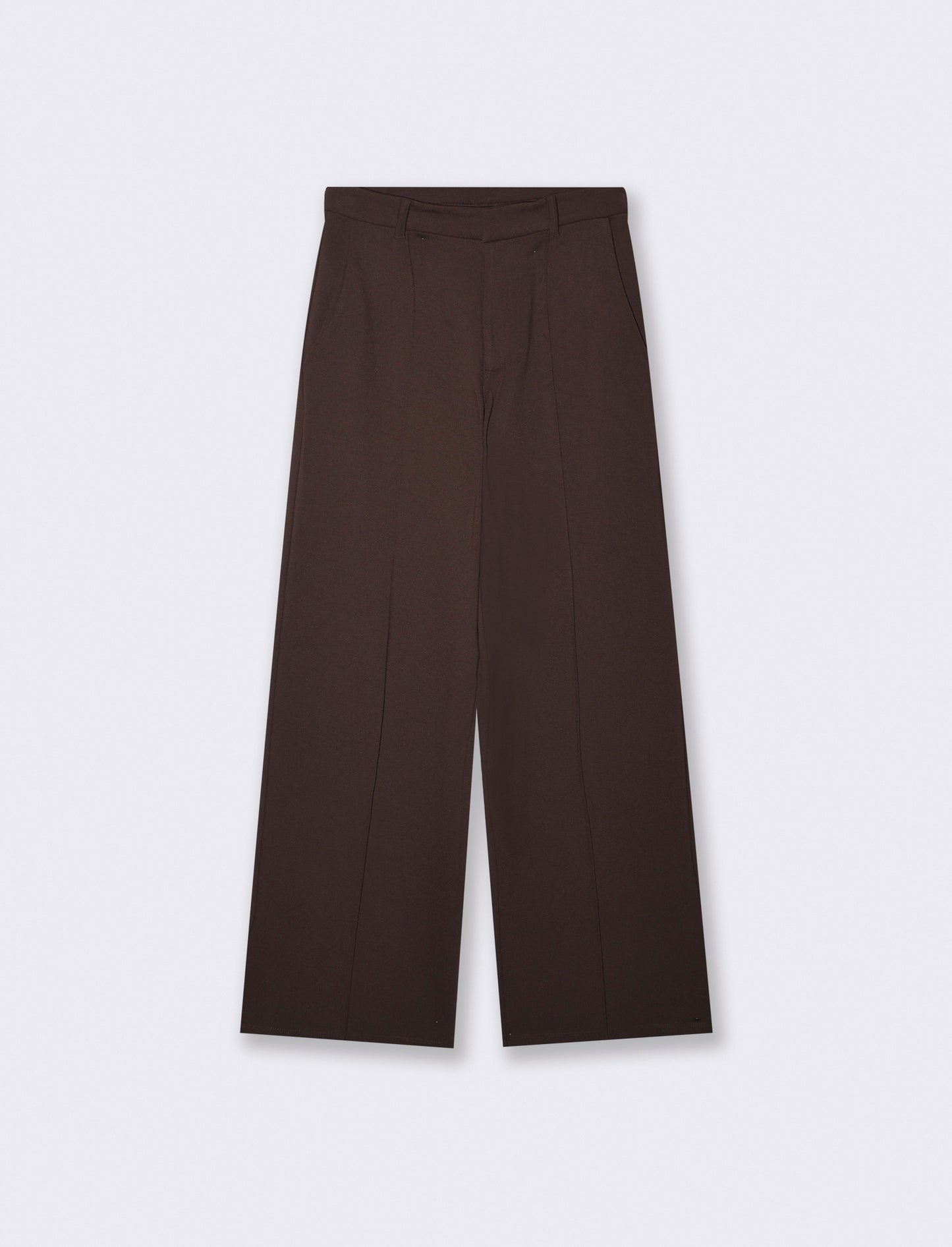 Pantalone wide leg high waist classico - Moro