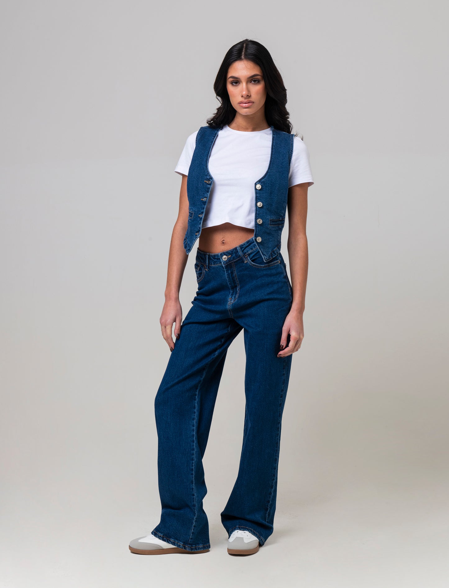 Jeans basico 5 tasche da donna - Denim chiaro