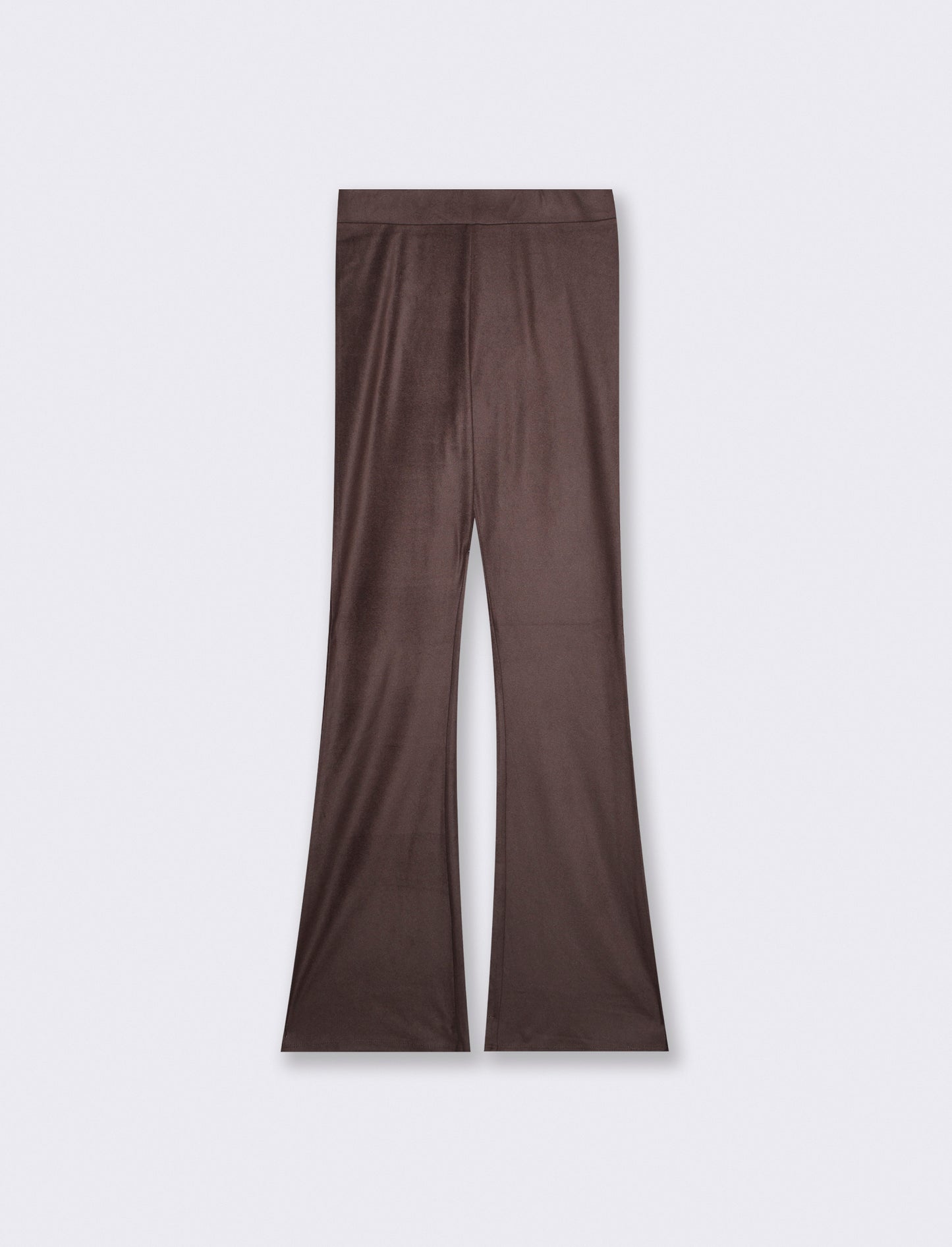 Comfortable and Practical Trousers with Elastic Waistband - Brown