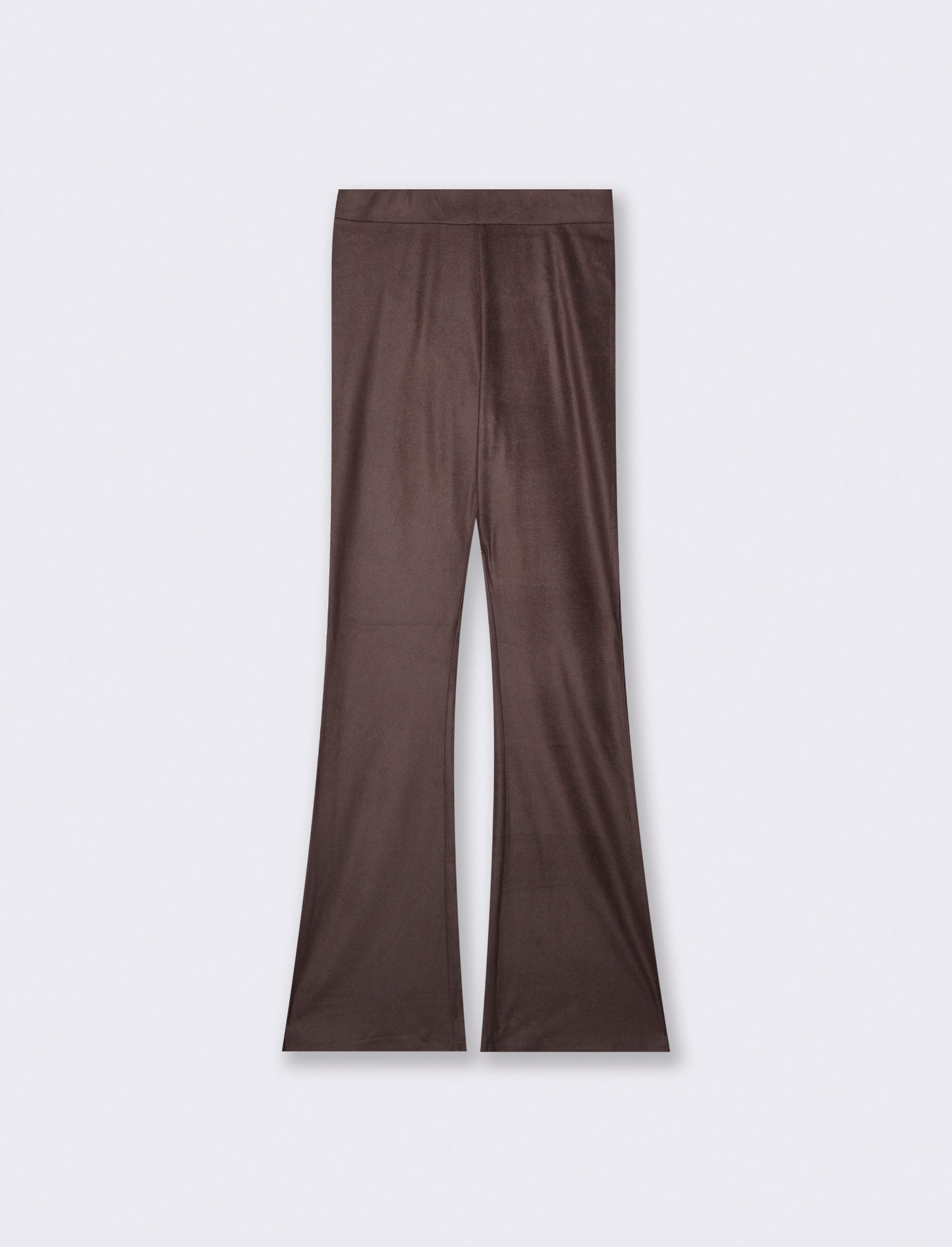 Comfortable and Practical Trousers with Elastic Waistband - Brown