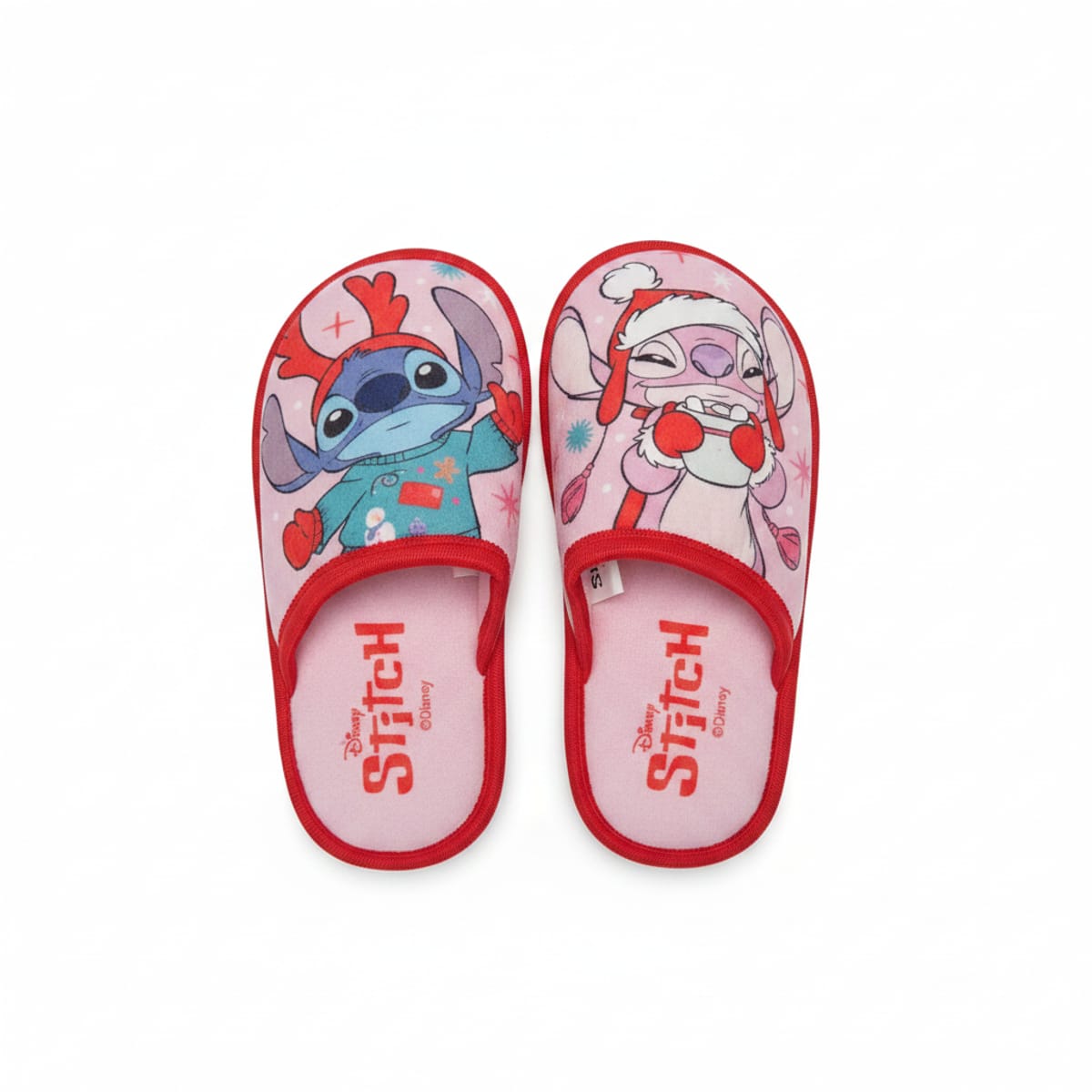 Christmas Slippers Stitch&Angel Pink Kids - Pink