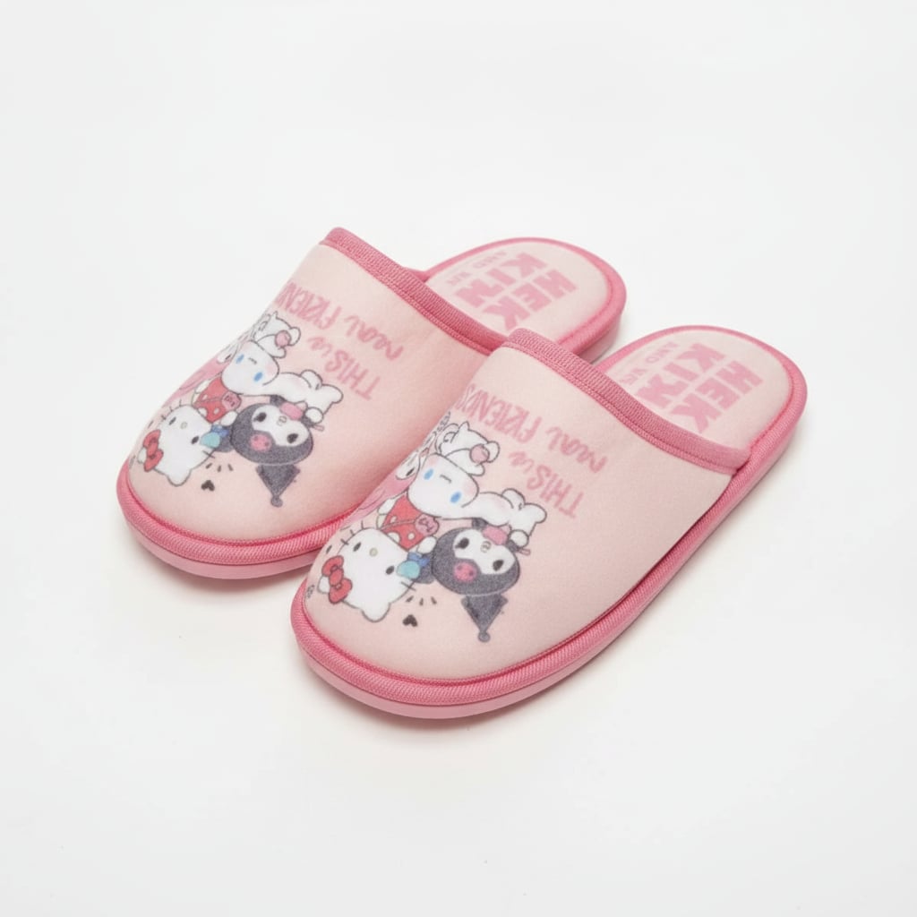 Pink Hello Kitty Slippers for Girls - Pink
