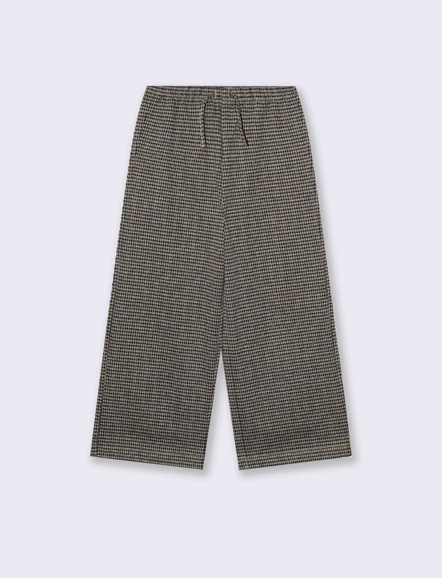 Wide Leg Stretch Pants - Beige