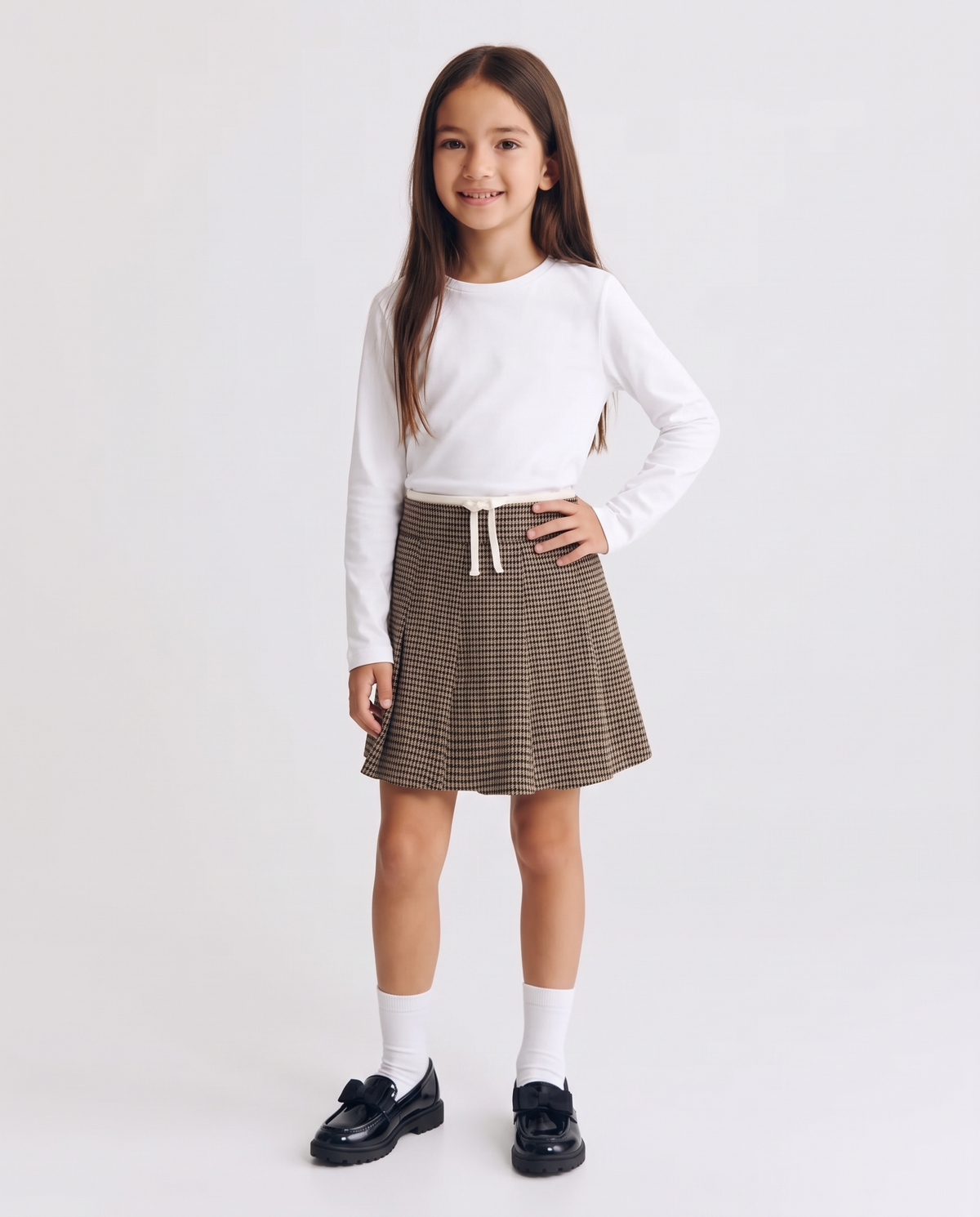 Tiered wide leg pants in stretch fabric - Pattern