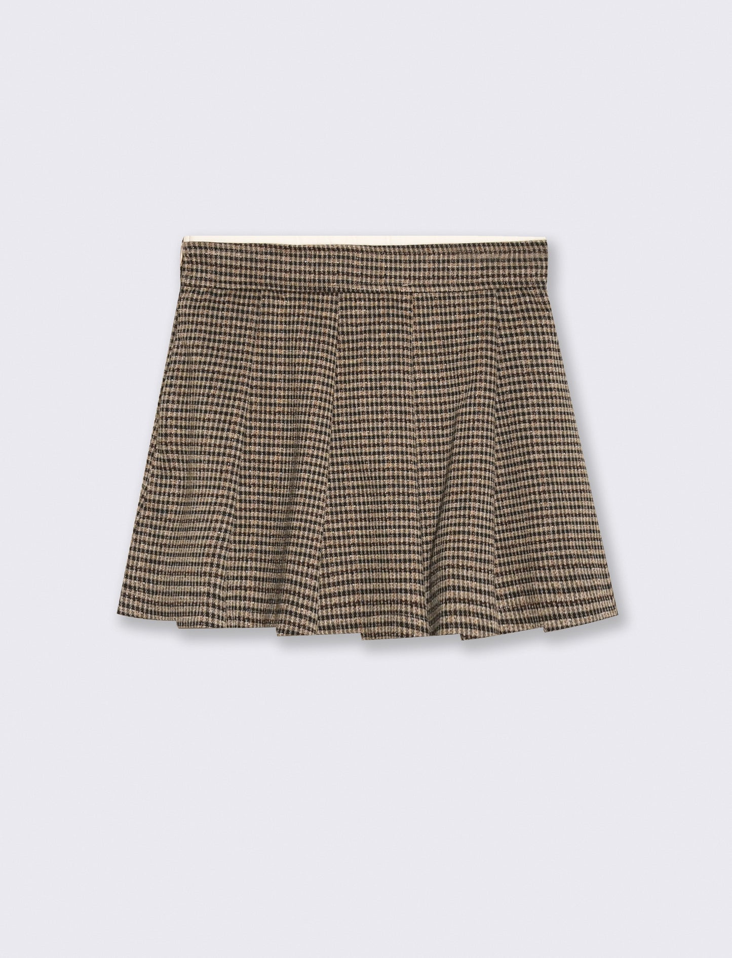 Gonna a balze grandi in tessuto elasticizzato - Righe
