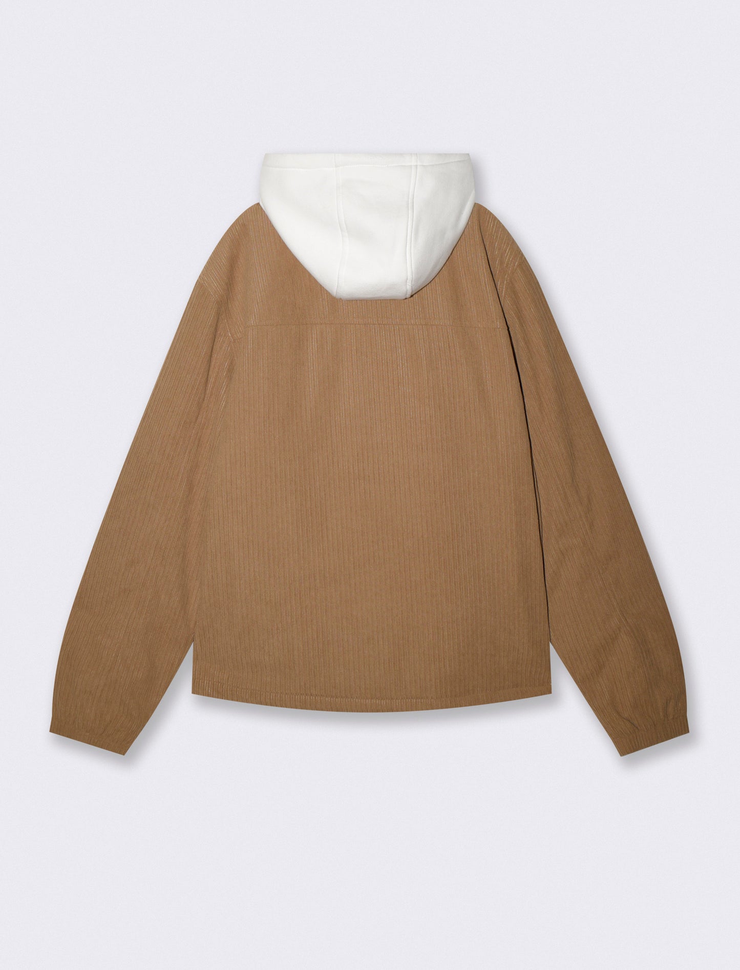GIUBBOTTO OVER SHIRT IN VELLUTO - Beige scuro