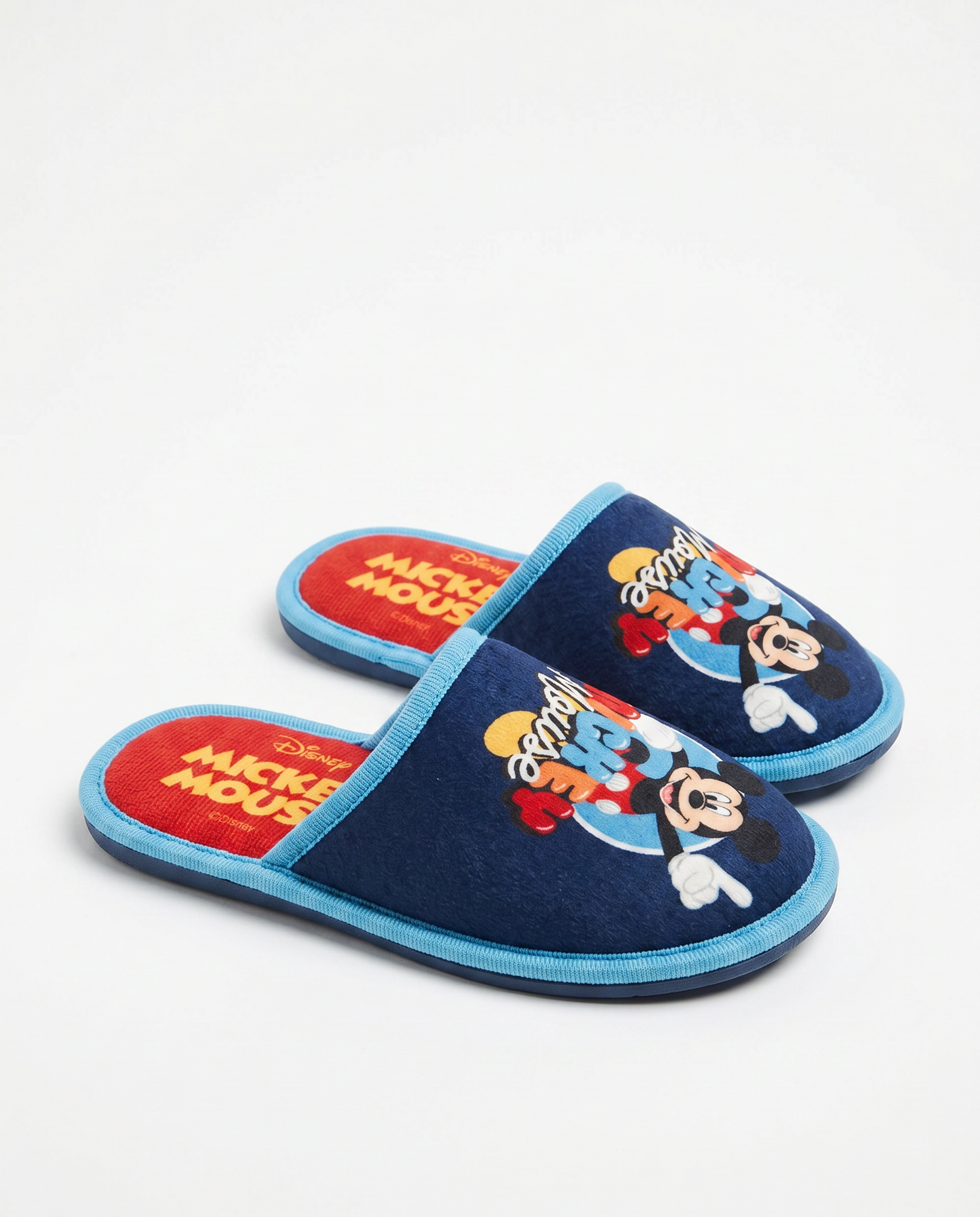 Blue Mickey Mouse Slippers for Kids - Blue