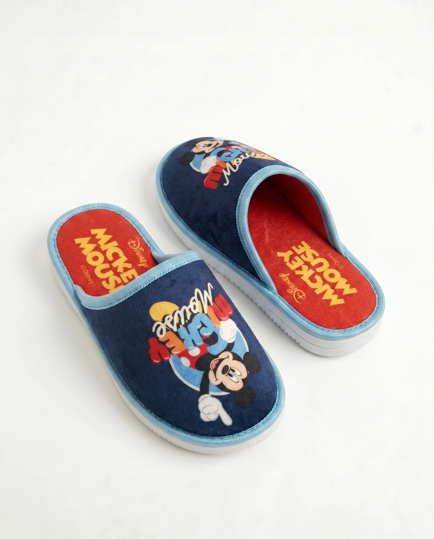 Blue Mickey Mouse Slippers for Kids - Blue