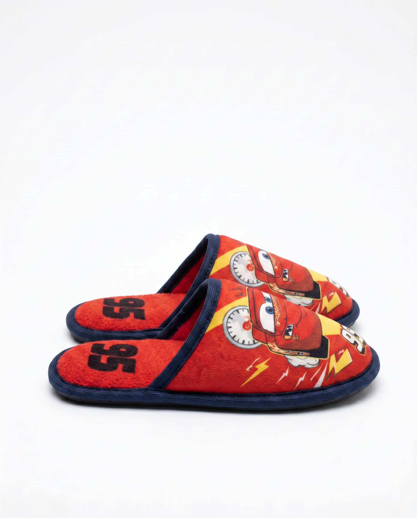 Pantofola Cars in tessuto blu per bambini - Blu