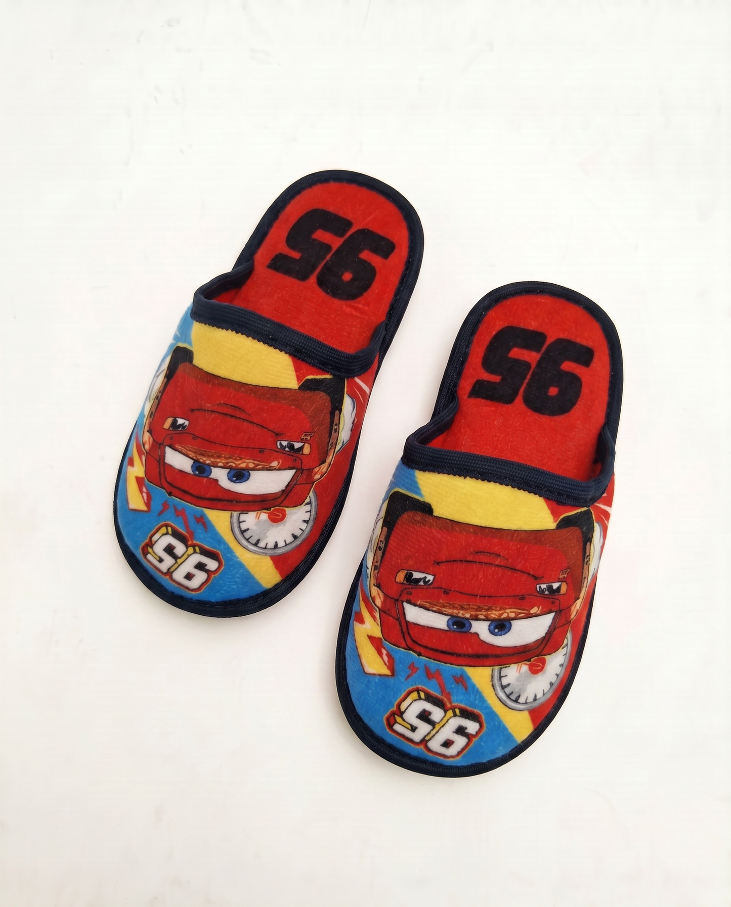 Pantofola Cars in tessuto blu per bambini - Blu