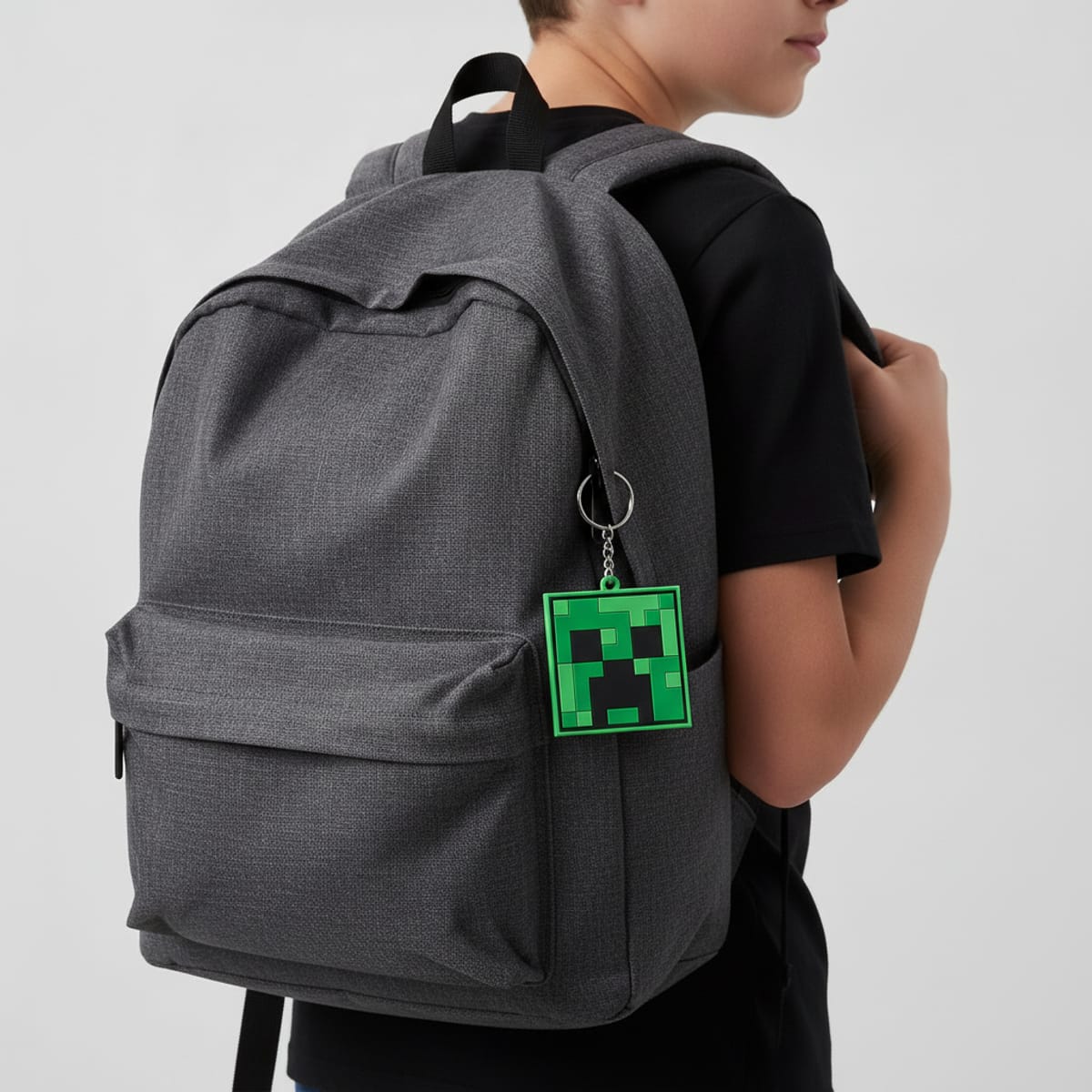 Minecraft Rubber Keychain - Green