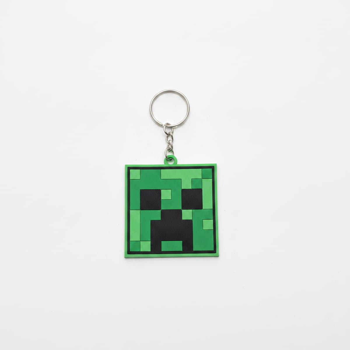 Portachiavi gommato di Minecraft - Verde