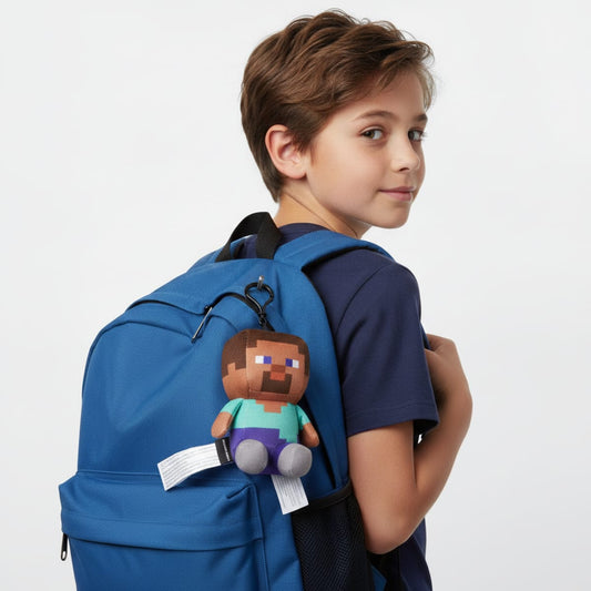 Portachiavi Minecraft in peluche morbido - Multicolore