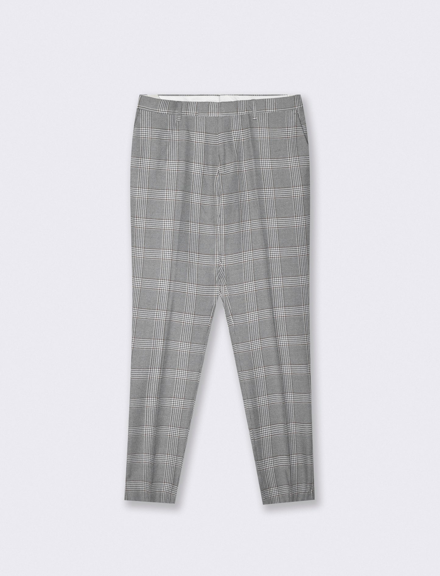 Pantaloni a quadri formal fit elegante - Grigio