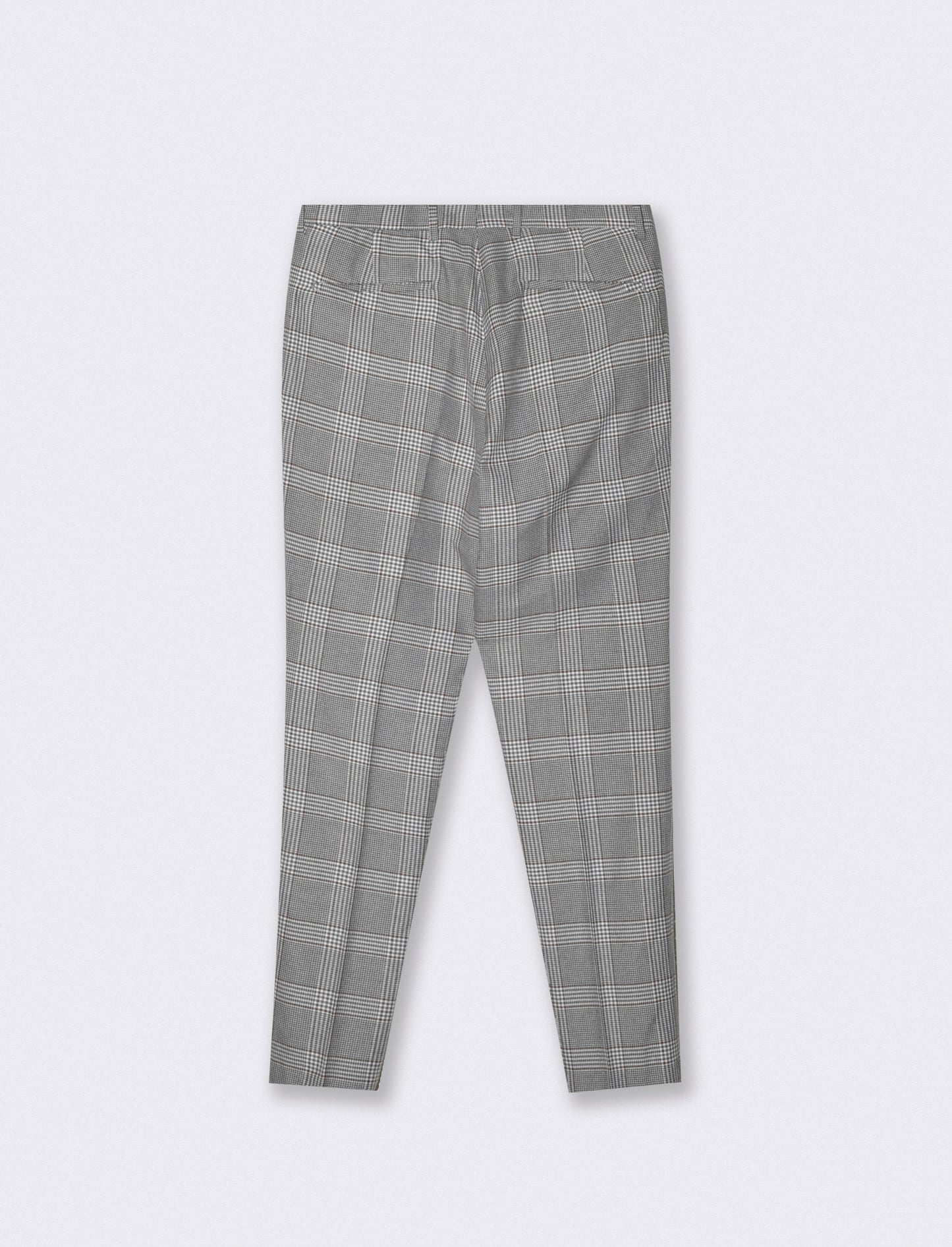Pantaloni a quadri formal fit elegante - Grigio