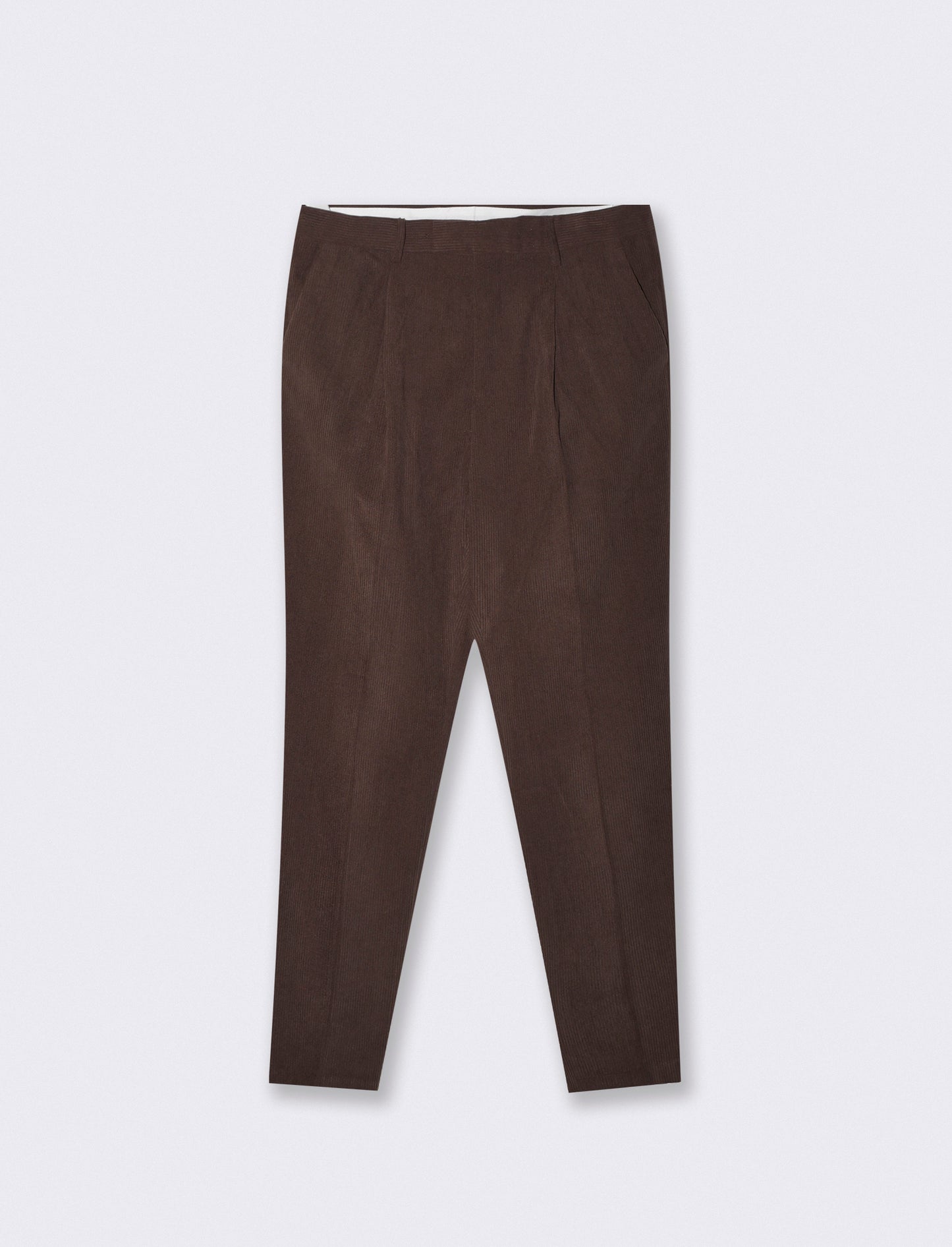 Pantaloni in velluto formal fit eleganti - Moro
