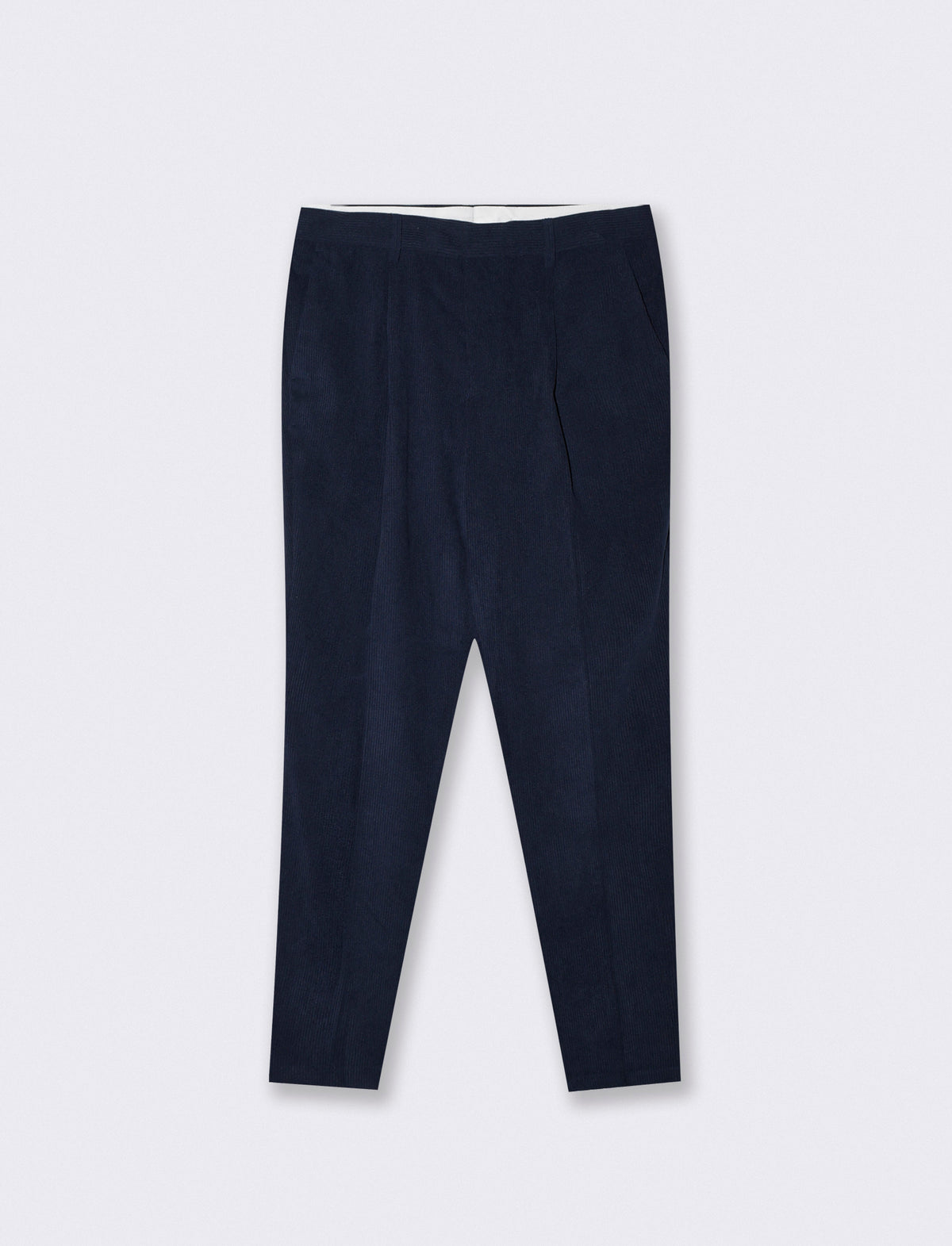 Elegant formal fit velvet pants - Blue