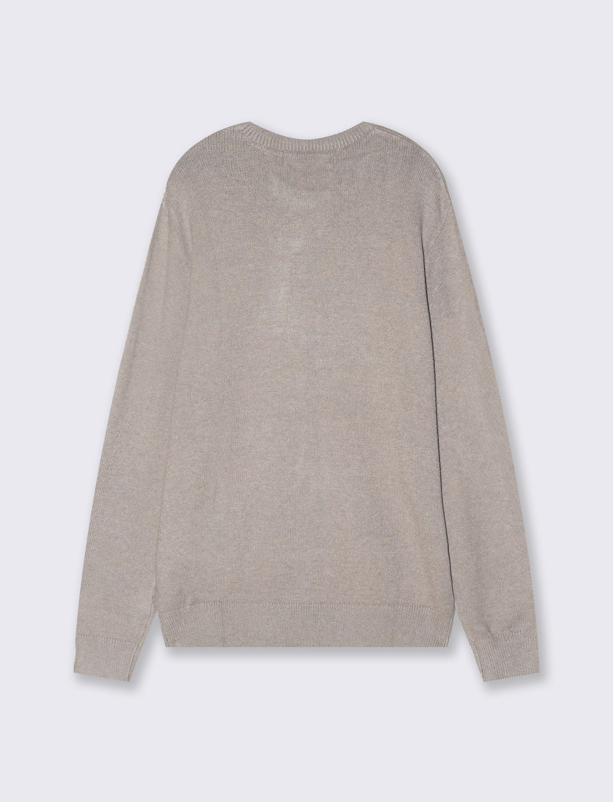 Premium Yarn Crew Neck Sweater - Grey
