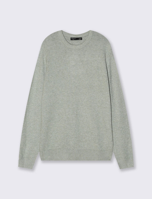 Premium Yarn Crew Neck Sweater - Green